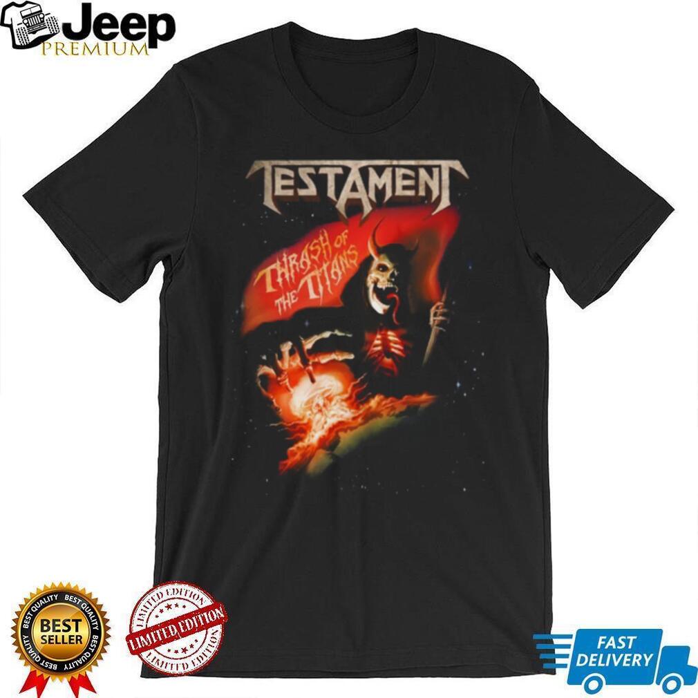 Testament Thrash of the Titans Heavy Metal Band Graphic T Shirt