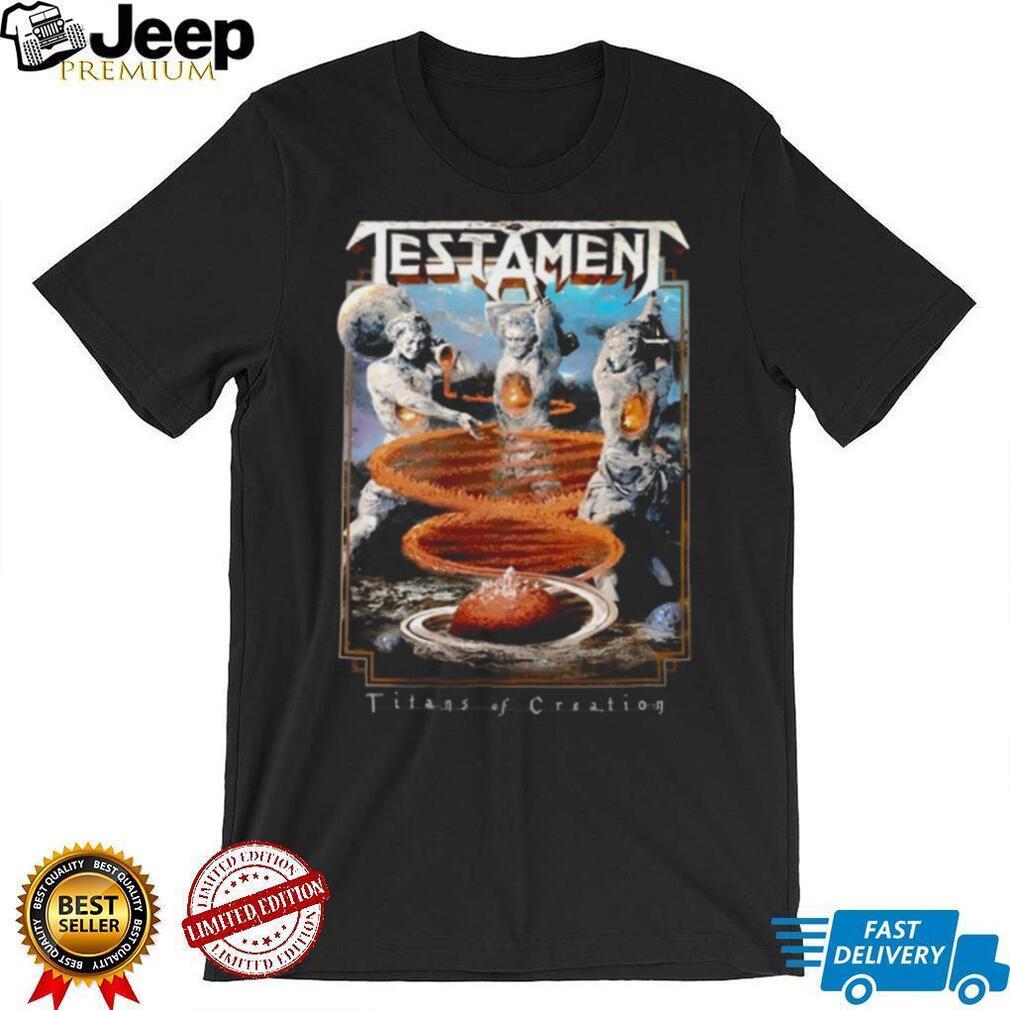 Testament Titans of Creation Album Cover Heavy Metal T Shirt