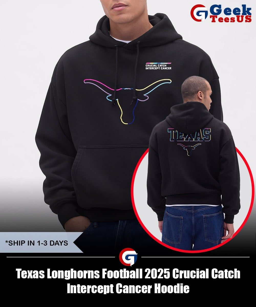 Texas Longhorns Football 2025 Crucial Catch Intercept Cancer shirt