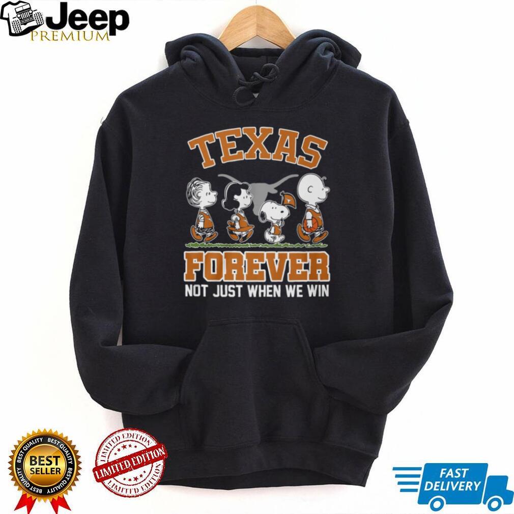 Texas Longhorns Forever Peanuts Characters Burnt Orange T Shirt