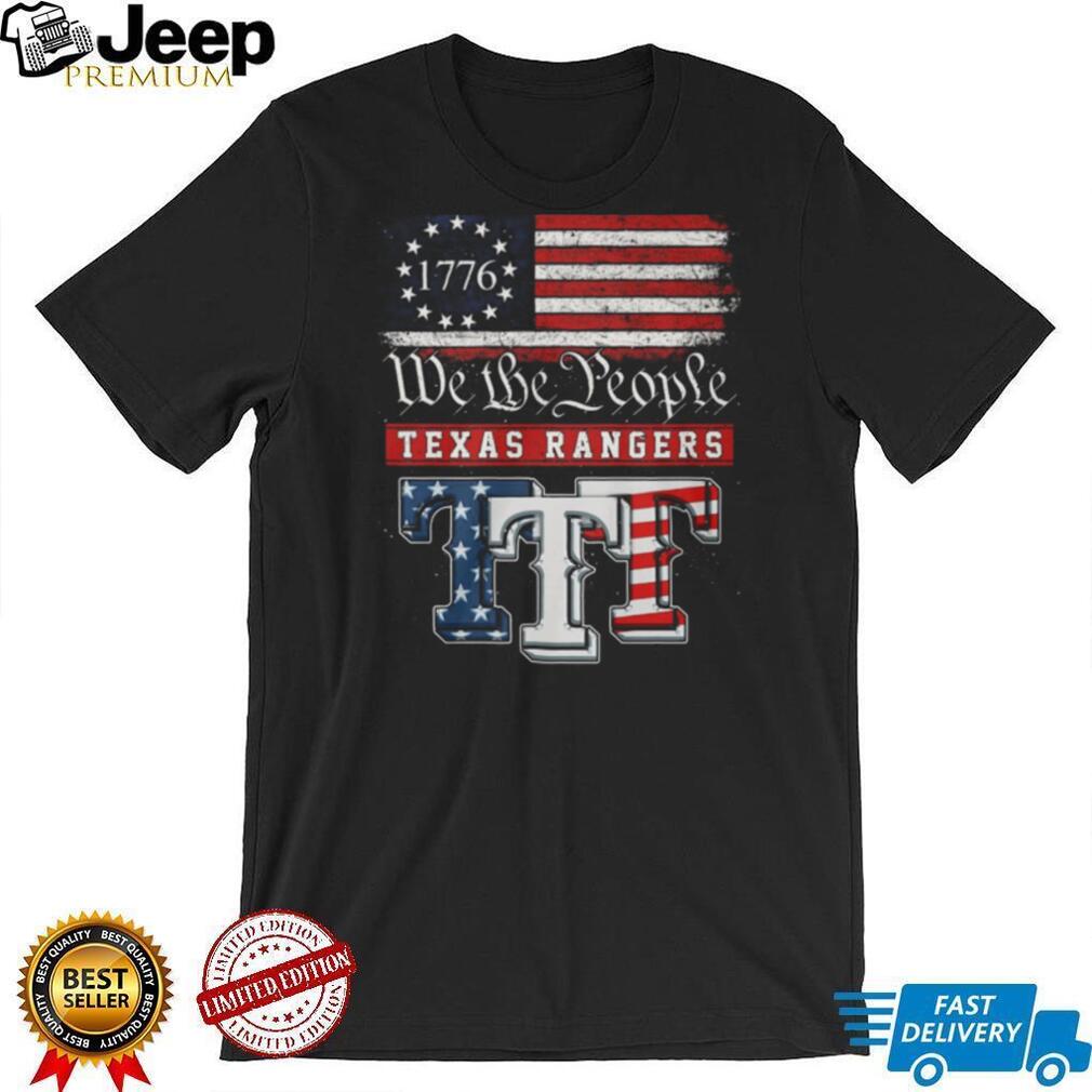 Texas Rangers We The People 1776 Patriotic American Flag T Shirt