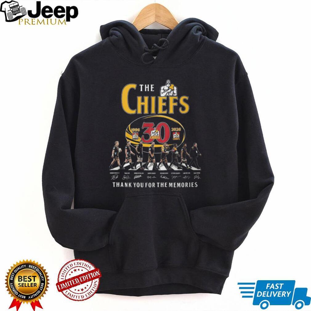 The Chiefs Rugby 30th Anniversary 1996 2026 Abbey Road Signatures T Shirt