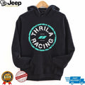 Thrila Racing Team Distressed Circle Logo Black T Shirt