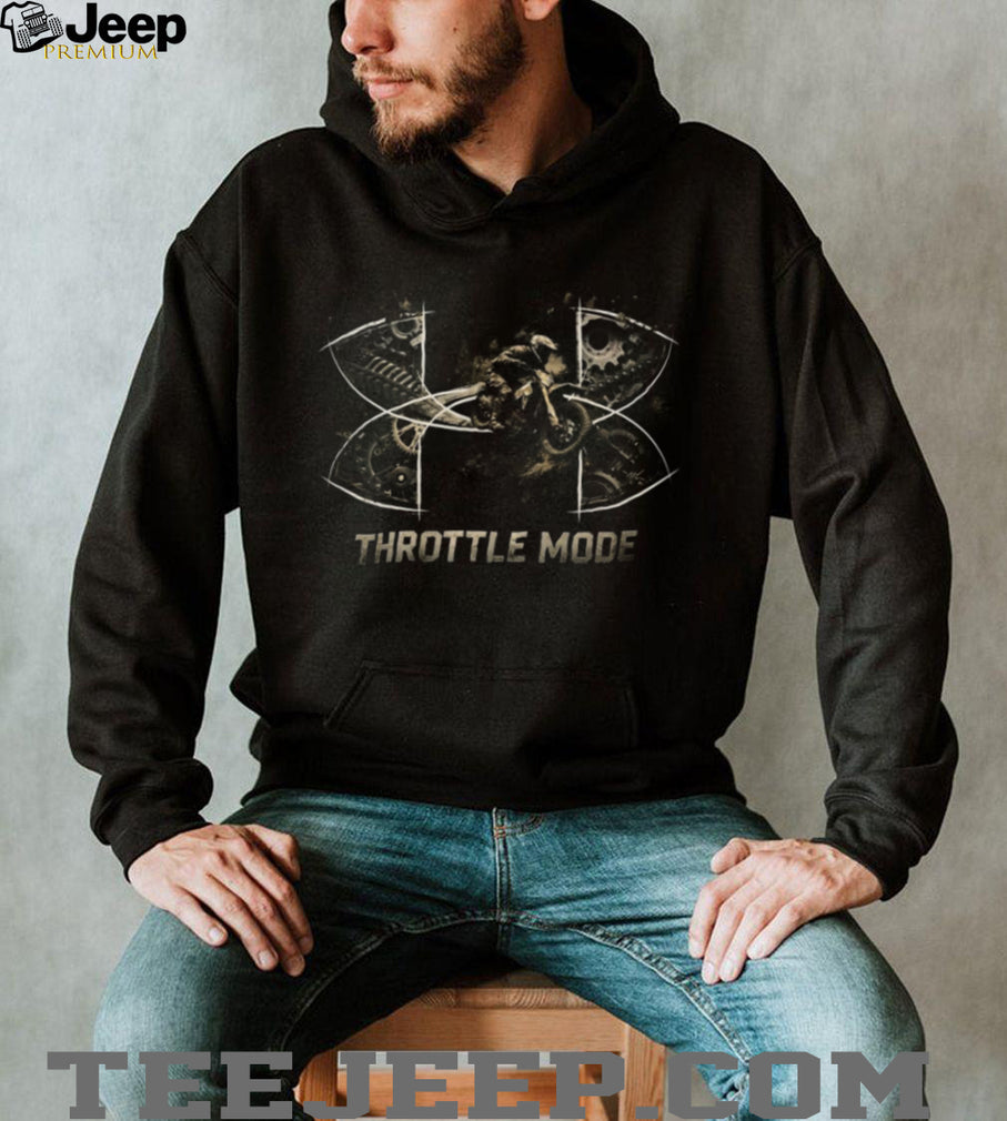 Throttle Mode Motocross Dirt Bike Racing Graphic Logo T Shirt
