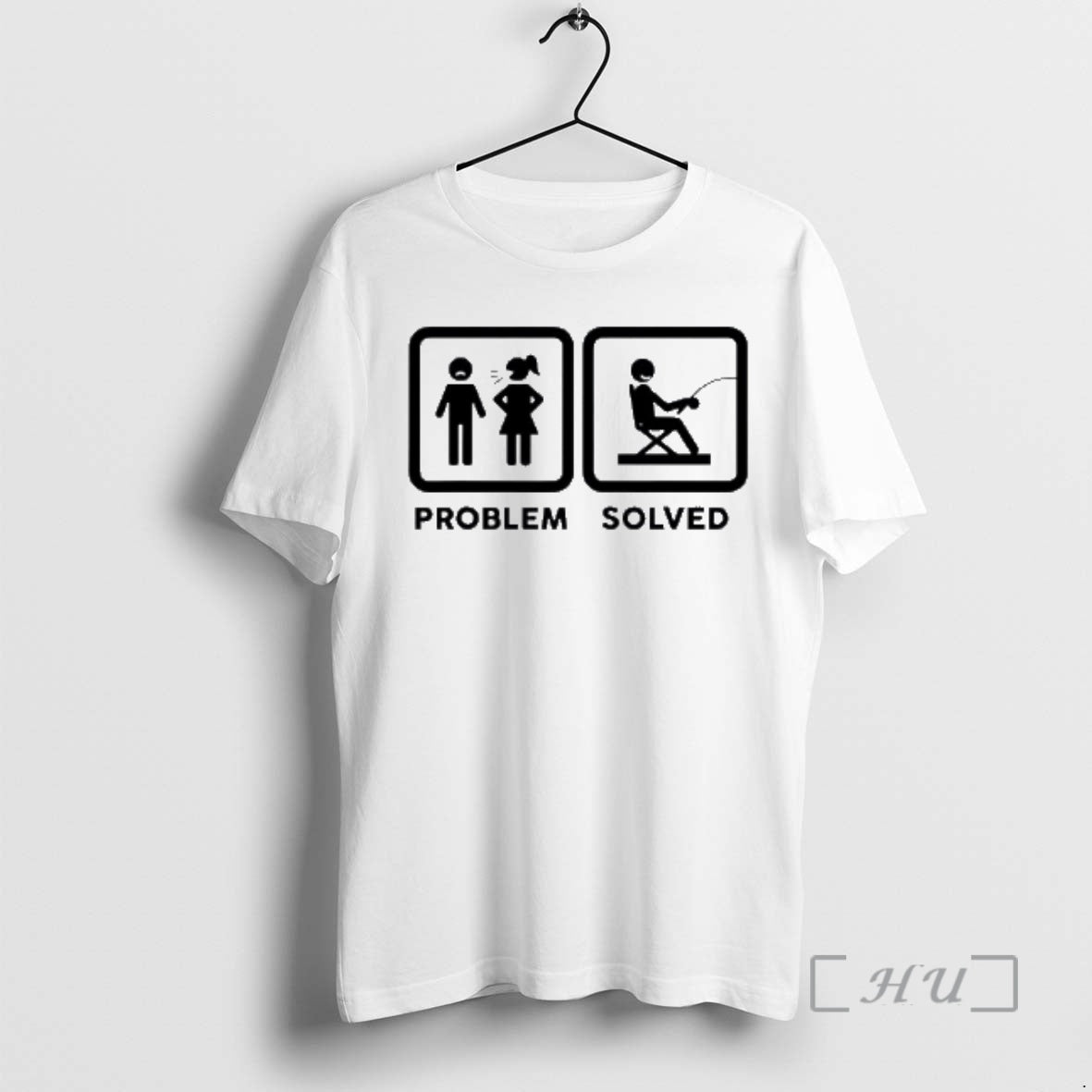 Trending Wife Problem Solved Funny Fishing Lover T-Shirts, Hoodie, Sweatshirt | PrintLoopCo.com