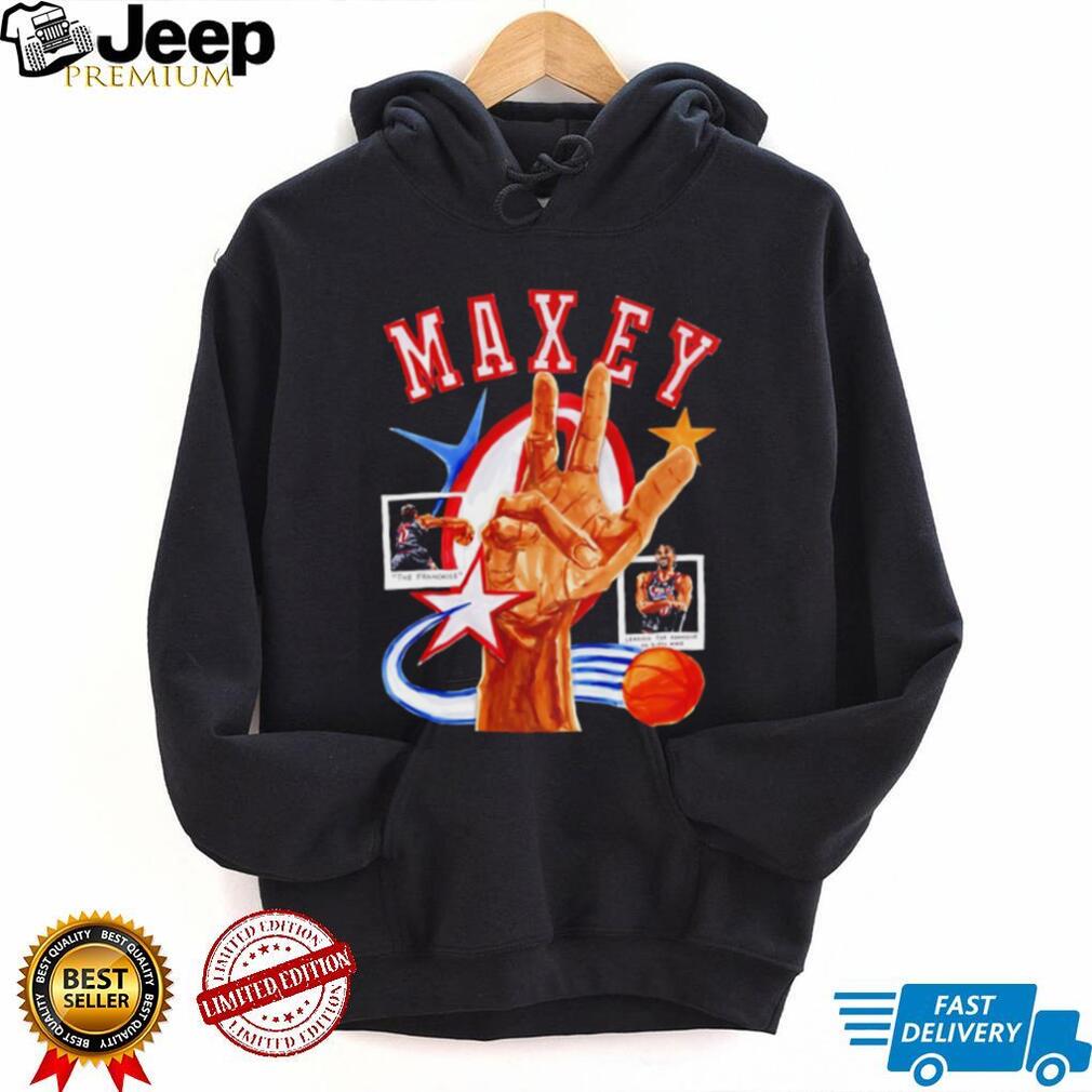 Tyrese Maxey Philadelphia 76ers Retro Style Basketball T Shirt