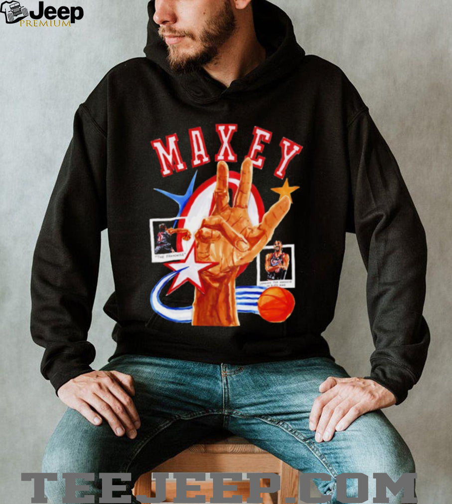 Tyrese Maxey Philadelphia 76ers Retro Style Basketball T Shirt
