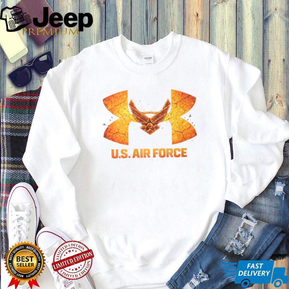 U.S. Air Force Wings Fire Texture Sport Graphic T Shirt