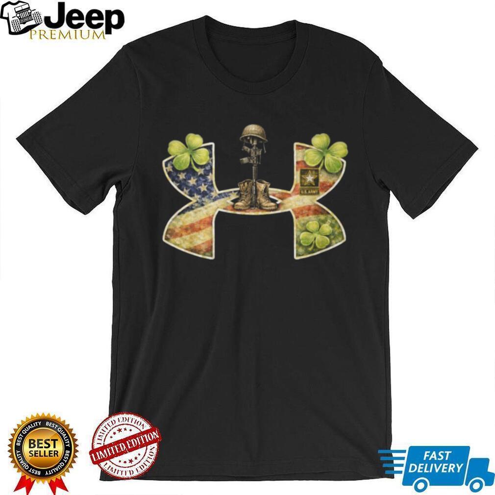 U.S. Army Fallen Soldier Memorial Shamrock Flag Shirt