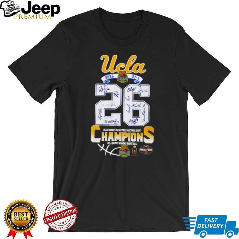 UCLA Bruins 2026 NCAA Women’s Basketball Champions Signature Series T Shirt
