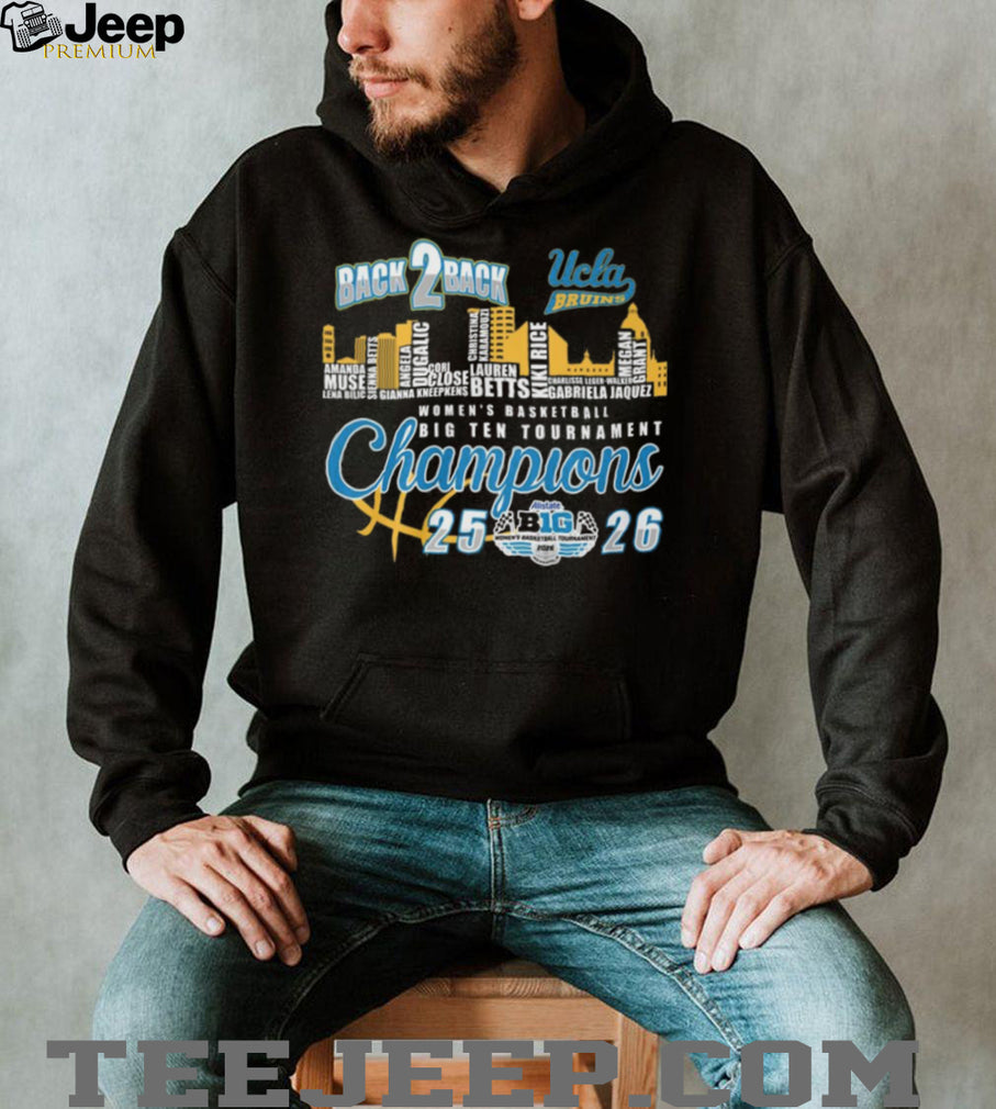 UCLA Bruins Back 2 Back Big Ten Women’s Basketball Champions 2026 Shirt