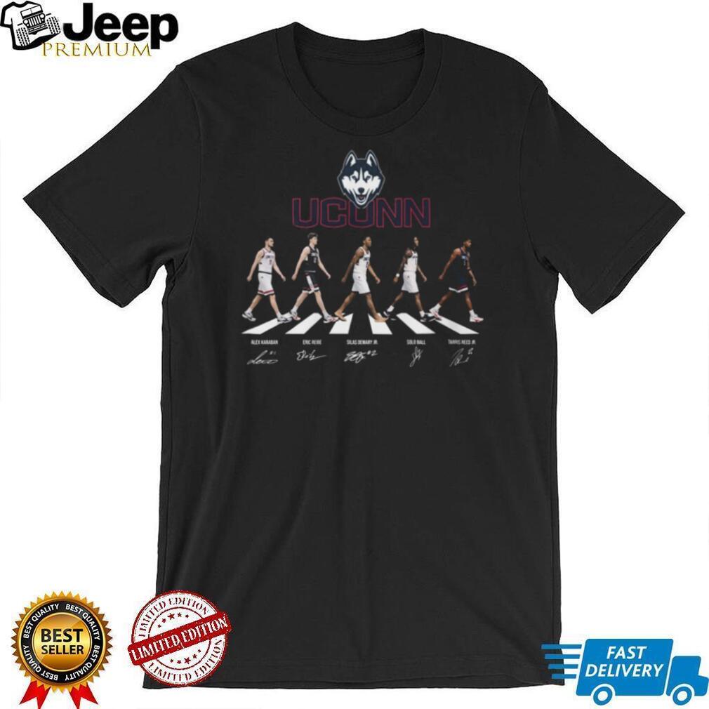 UConn Huskies Basketball Abbey Road Signature Walk T Shirt