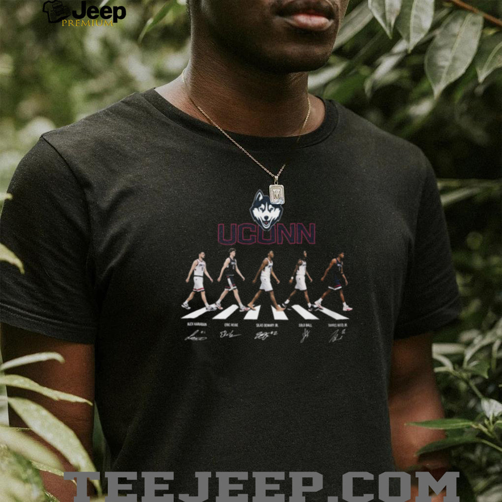 UConn Huskies Basketball Abbey Road Signature Walk T Shirt