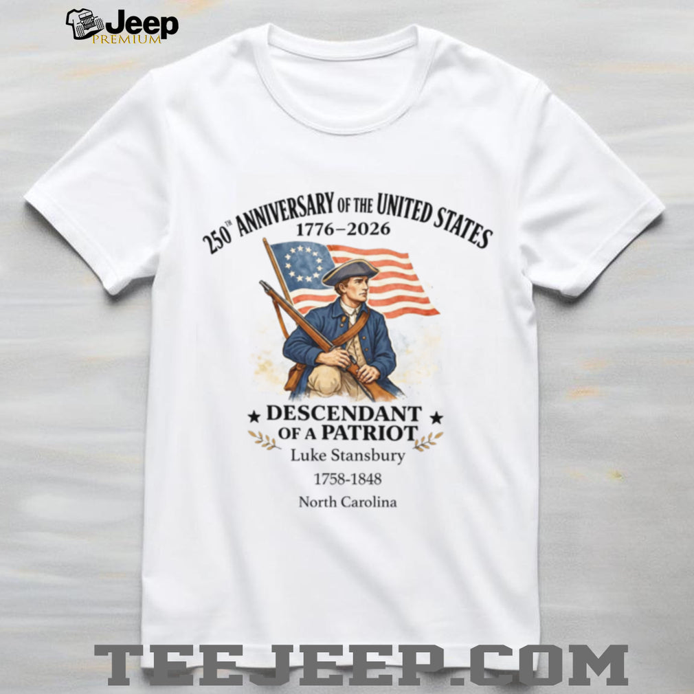 US 250th Anniversary 1776 2026 Patriot Descendant Custom T Shirt