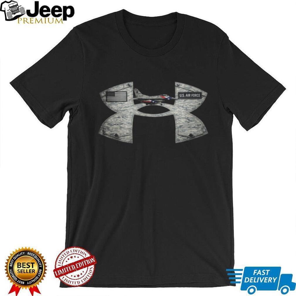 US Air Force F 16 Falcon Fighter Jet Camouflage Military T Shirt