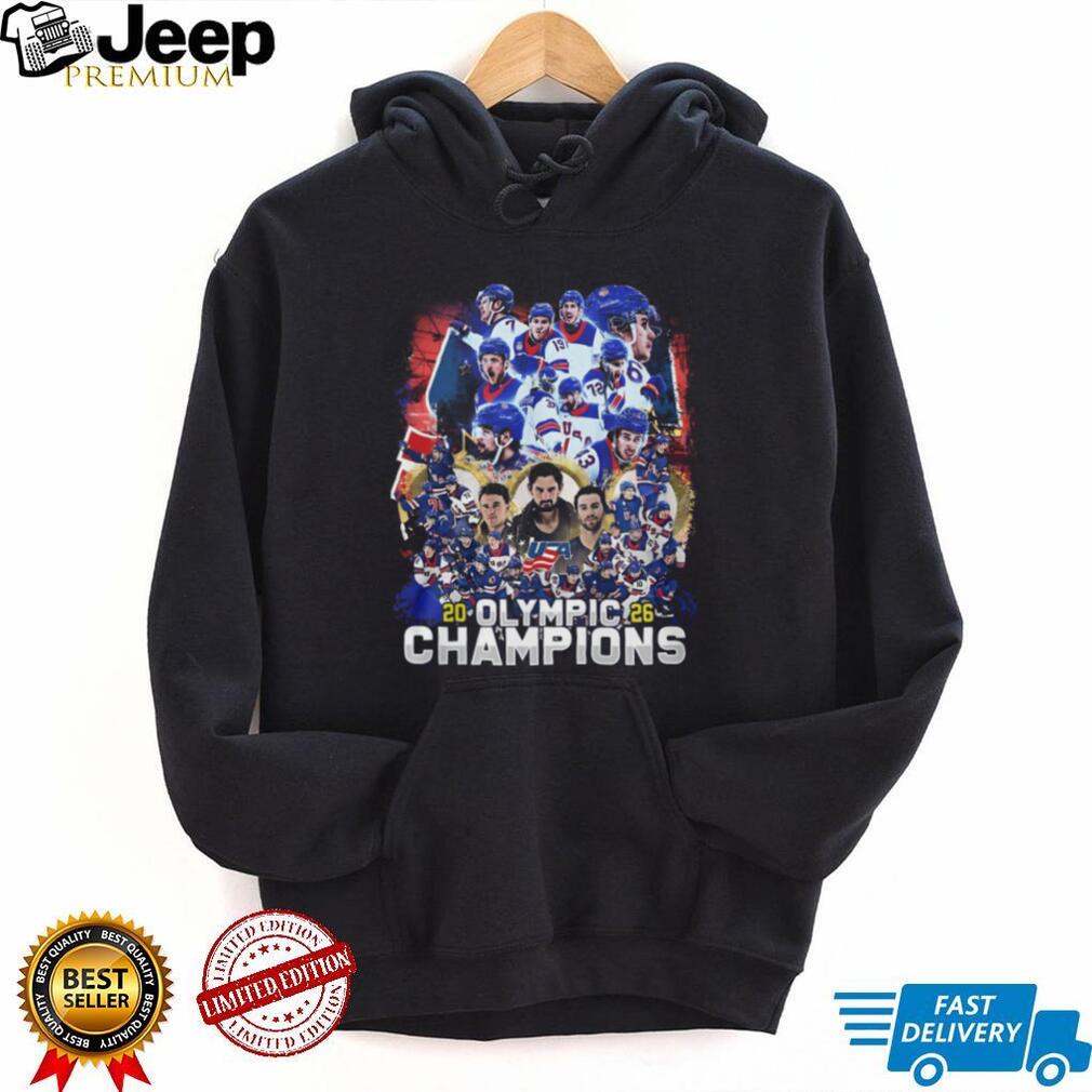 USA Hockey 2026 Olympic Champions Men’s Team Roster T Shirt