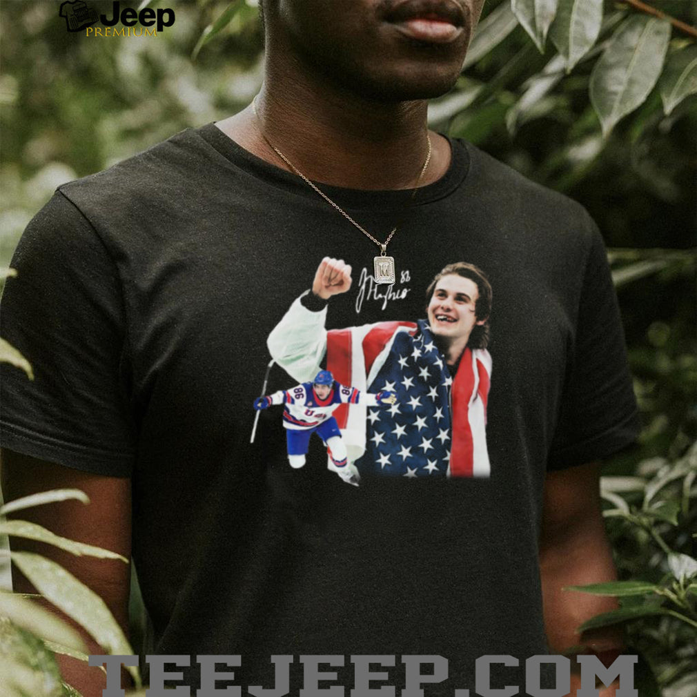 USA Hockey National Team Star Player Celebration Signature Graphic T Shirt
