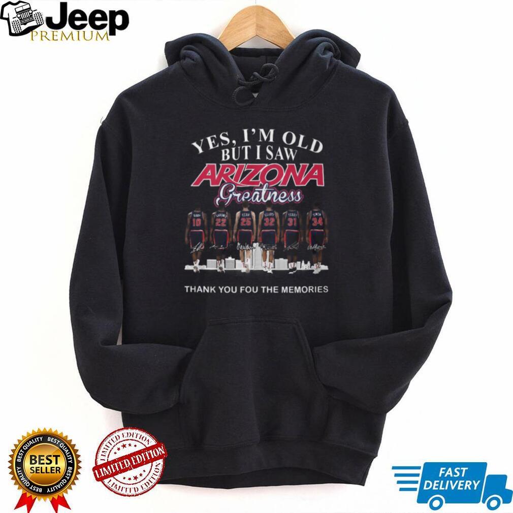 Arizona Greatness Basketball Legends 1997 National Champions Memory T Shirt