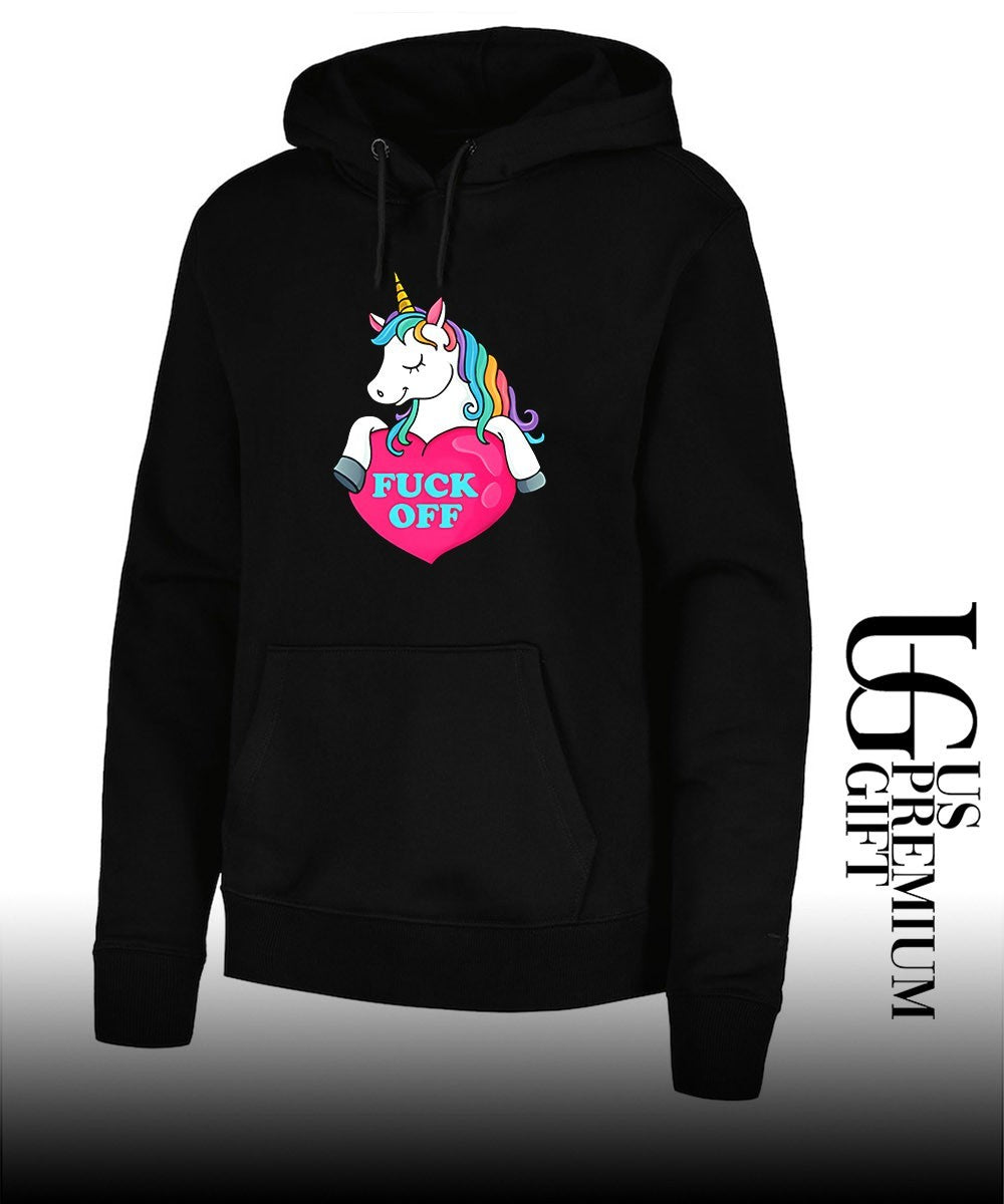 Unicorn fuck off heart shirt