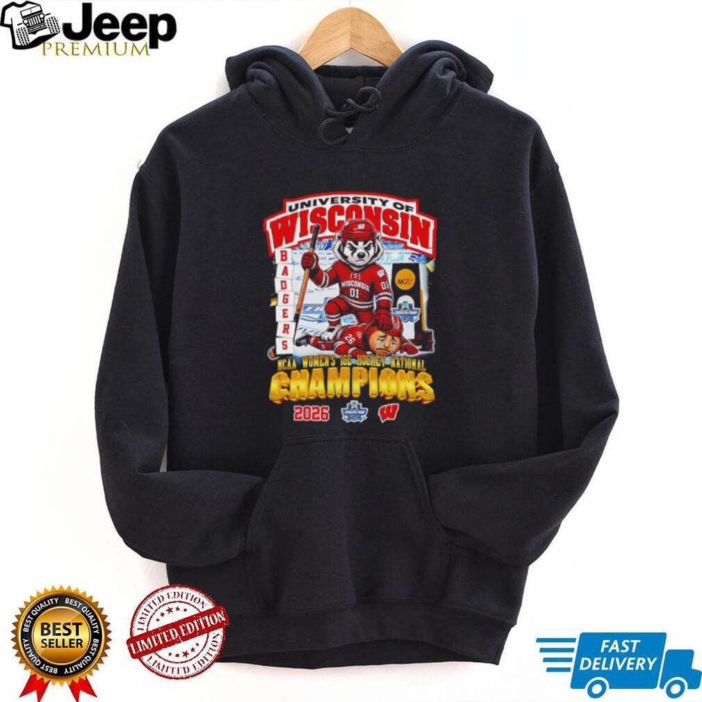 University of Wisconsin Badgers 2026 NCAA Women’s Ice Hockey National Champions T Shirt