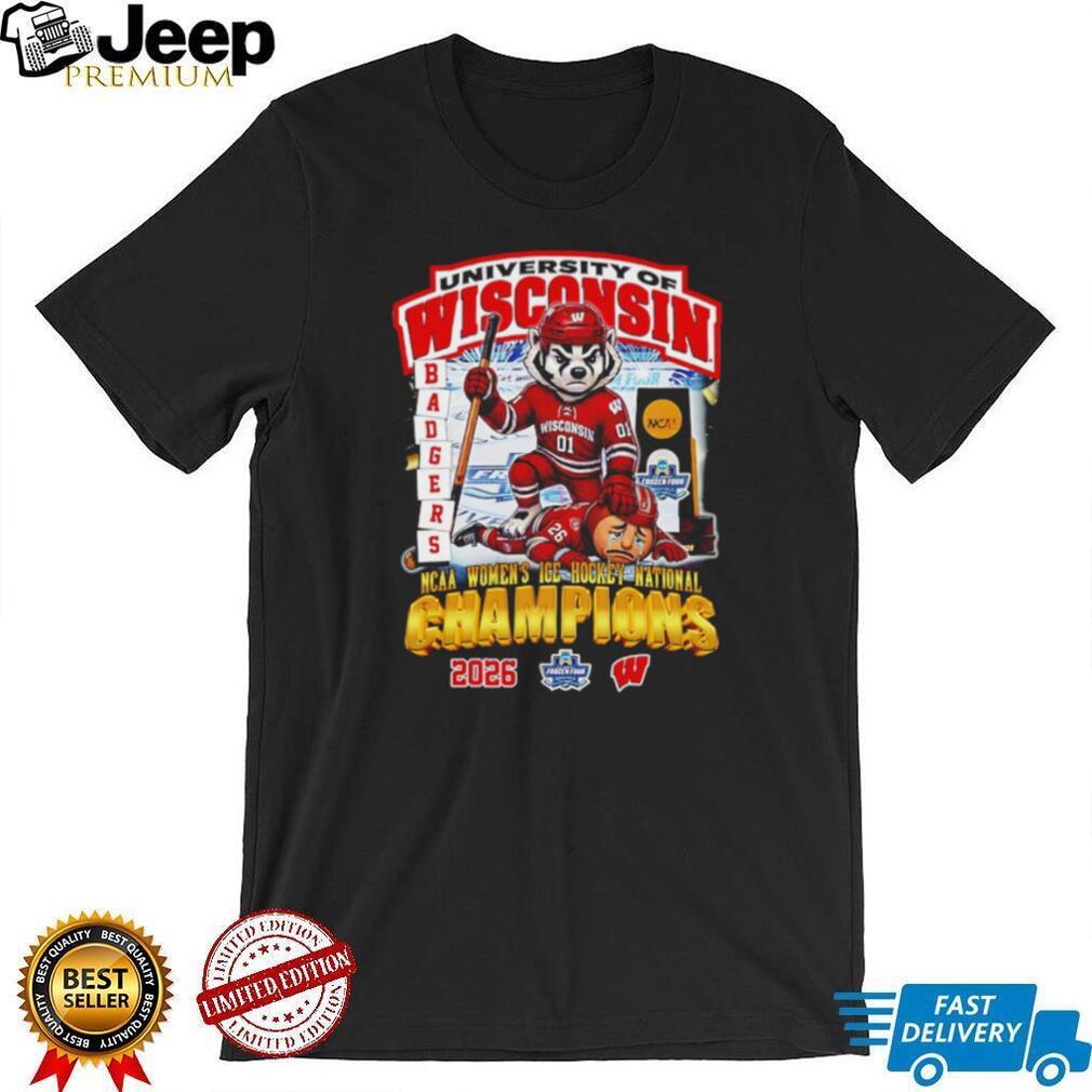University of Wisconsin Badgers 2026 NCAA Women’s Ice Hockey National Champions T Shirt
