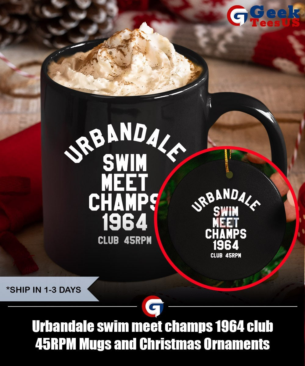 Urbandale swim meet champs 1964 club 45RPM shirt