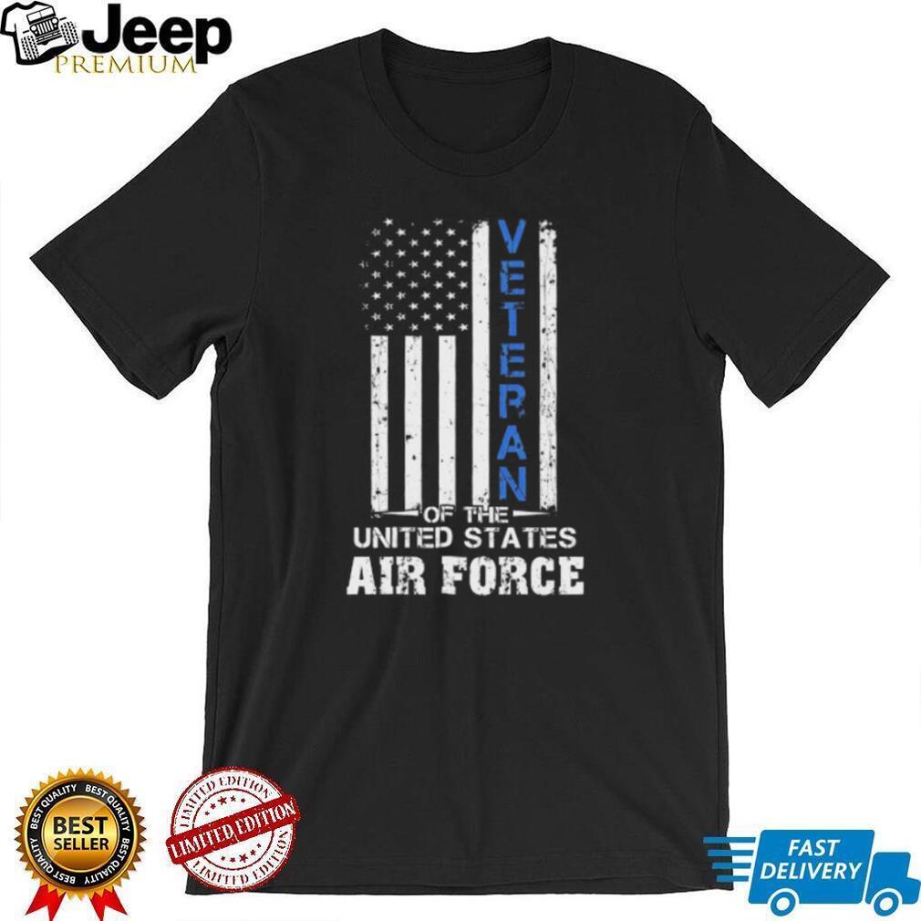 Veteran Of The United States Air Force Distressed Flag T Shirt