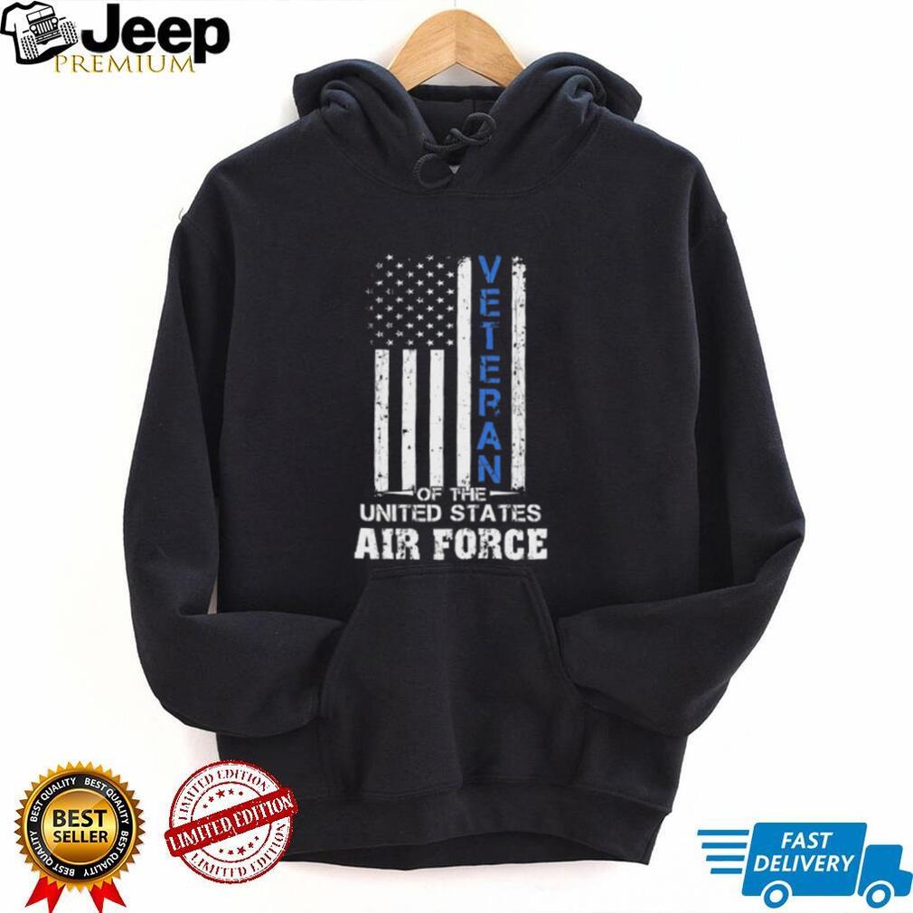 Veteran Of The United States Air Force Distressed Flag T Shirt