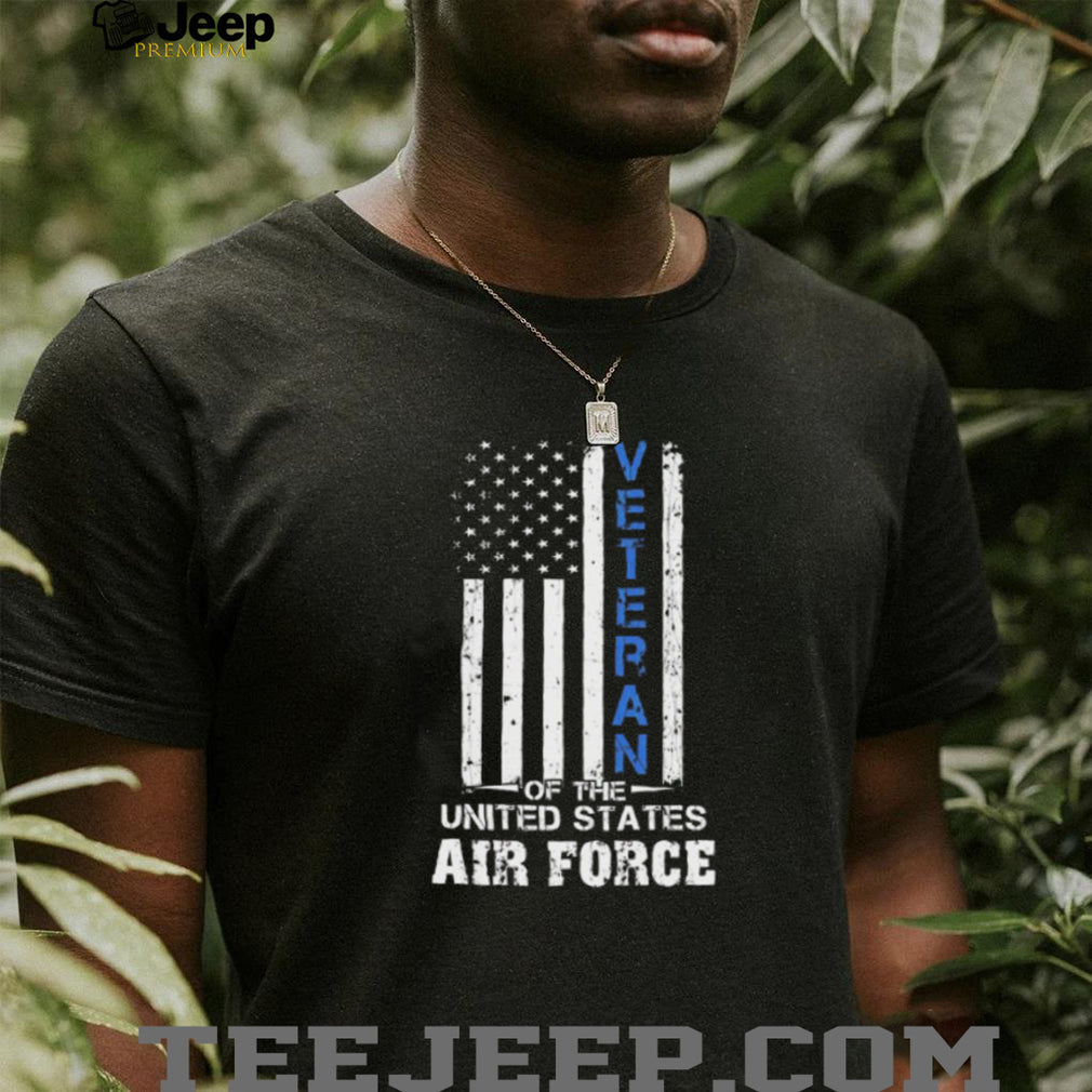 Veteran Of The United States Air Force Distressed Flag T Shirt