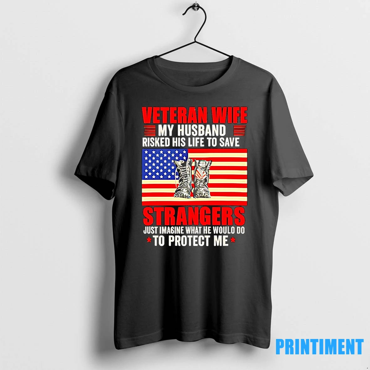 Veteran Wife My Husband Risked His Life To Save Strangers Tshirts Sweater Hoodie, Sweatshirt | PrintLoopCo.com