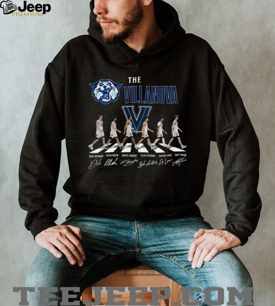 Villanova Wildcats Abbey Road Walking Players Signature T Shirt
