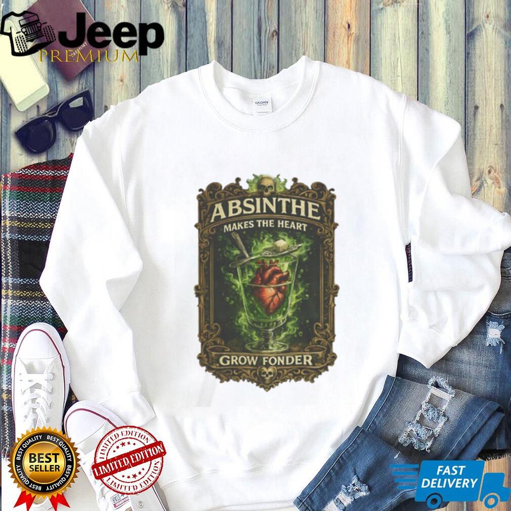 Vintage Absinthe “Makes The Heart Grow Fonder” Gothic Graphic T Shirt
