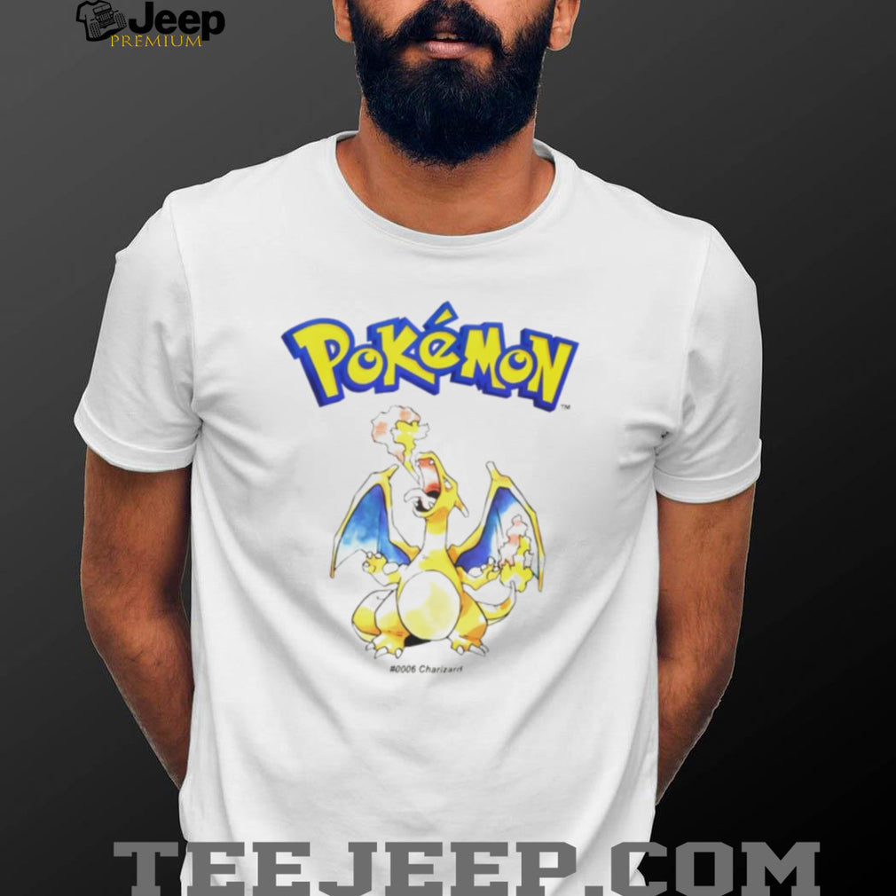 Vintage Charizard #006 Fire Breathing Dragon Anime Graphic T Shirt