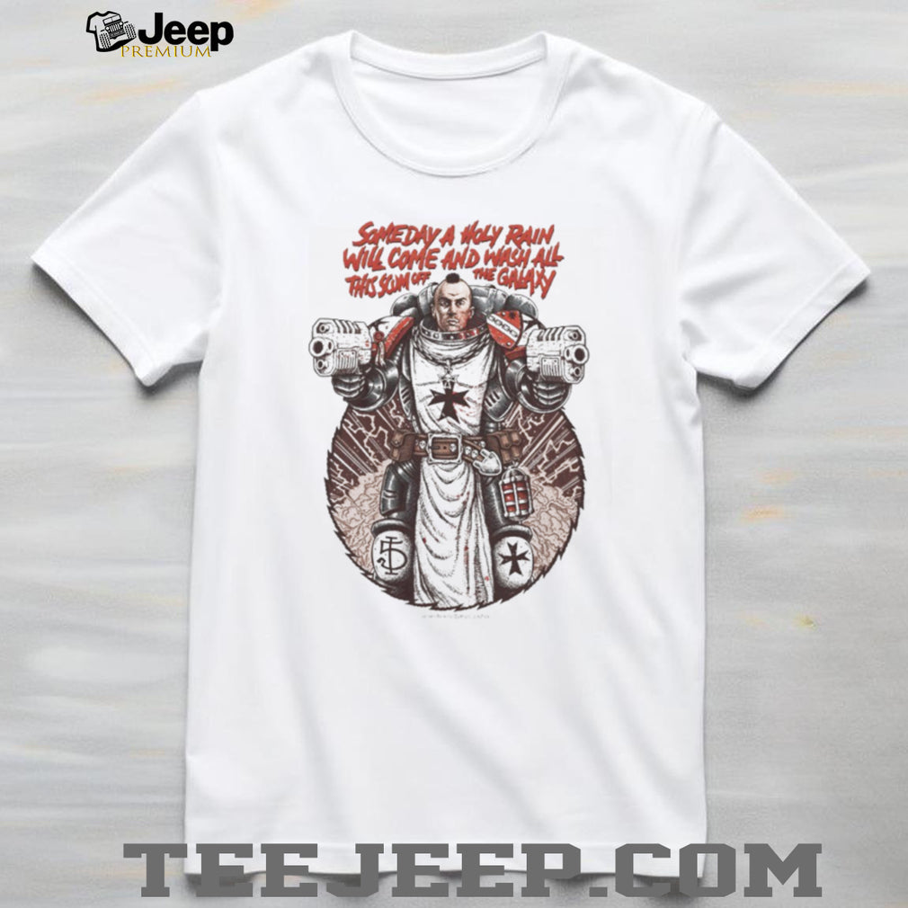 Warhammer 40k Black Templars Holy Rain Galaxy Scum T Shirt