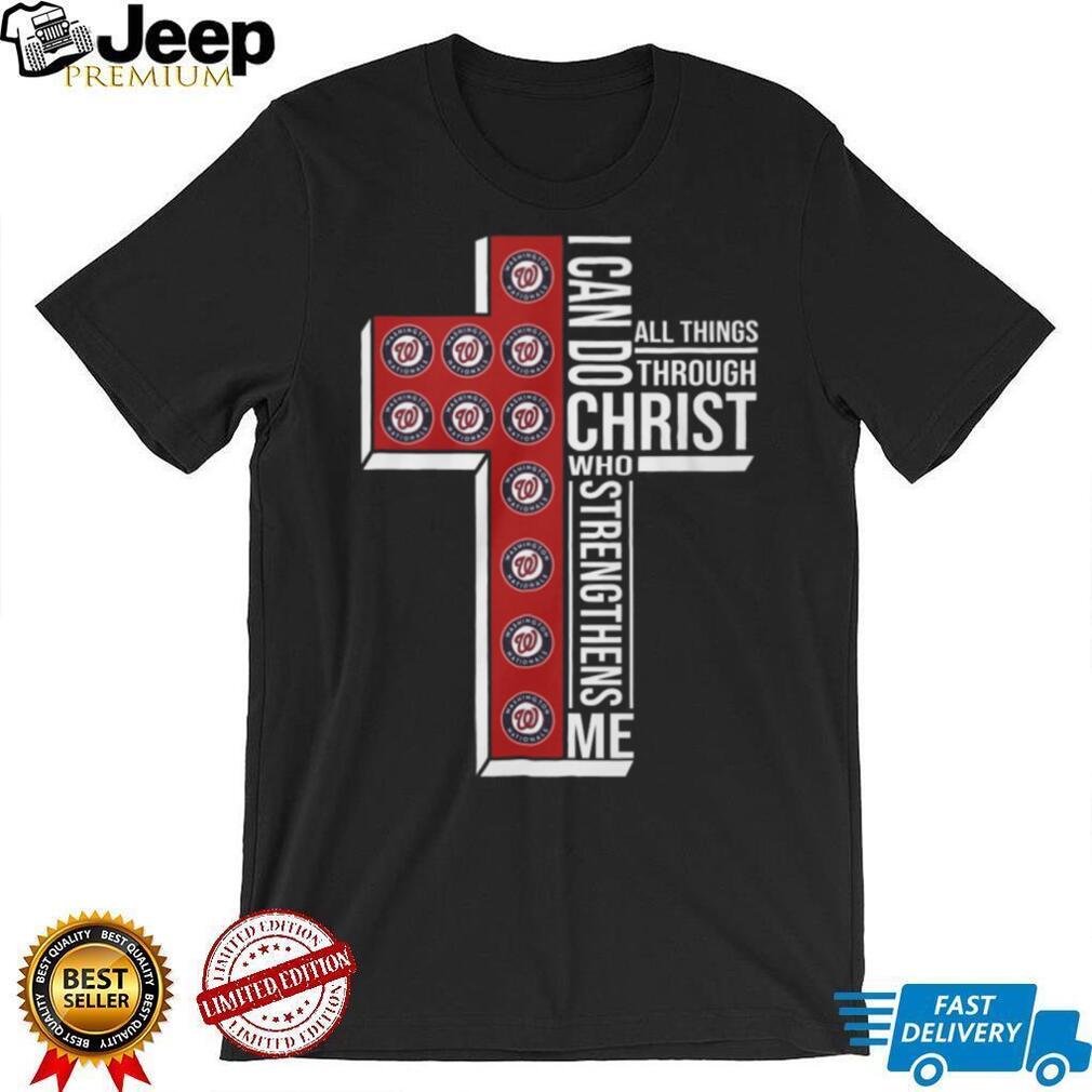 Washington Nationals Christian Cross Shirt Sports Faith Apparel