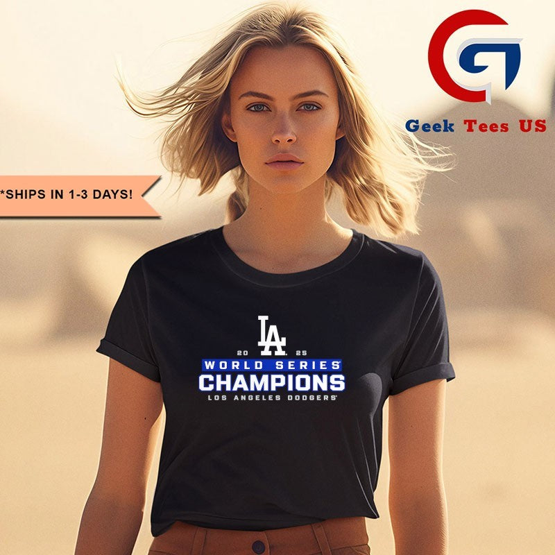 World Series Champions Los Angeles Dodgers 2025 signature shirt