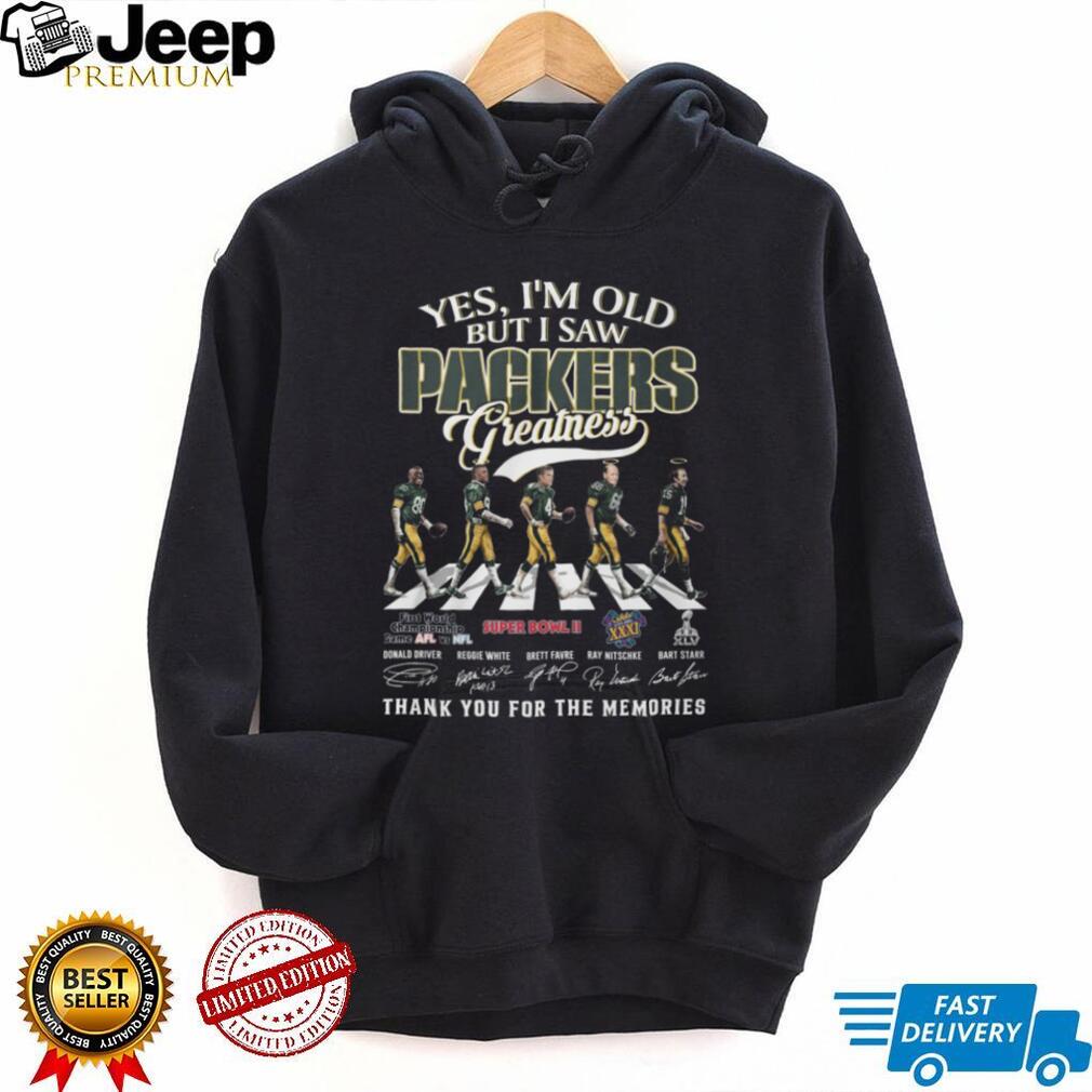 Yes I am Old But I Saw Packers Greatness Abbey Road Legends Signatures T Shirt