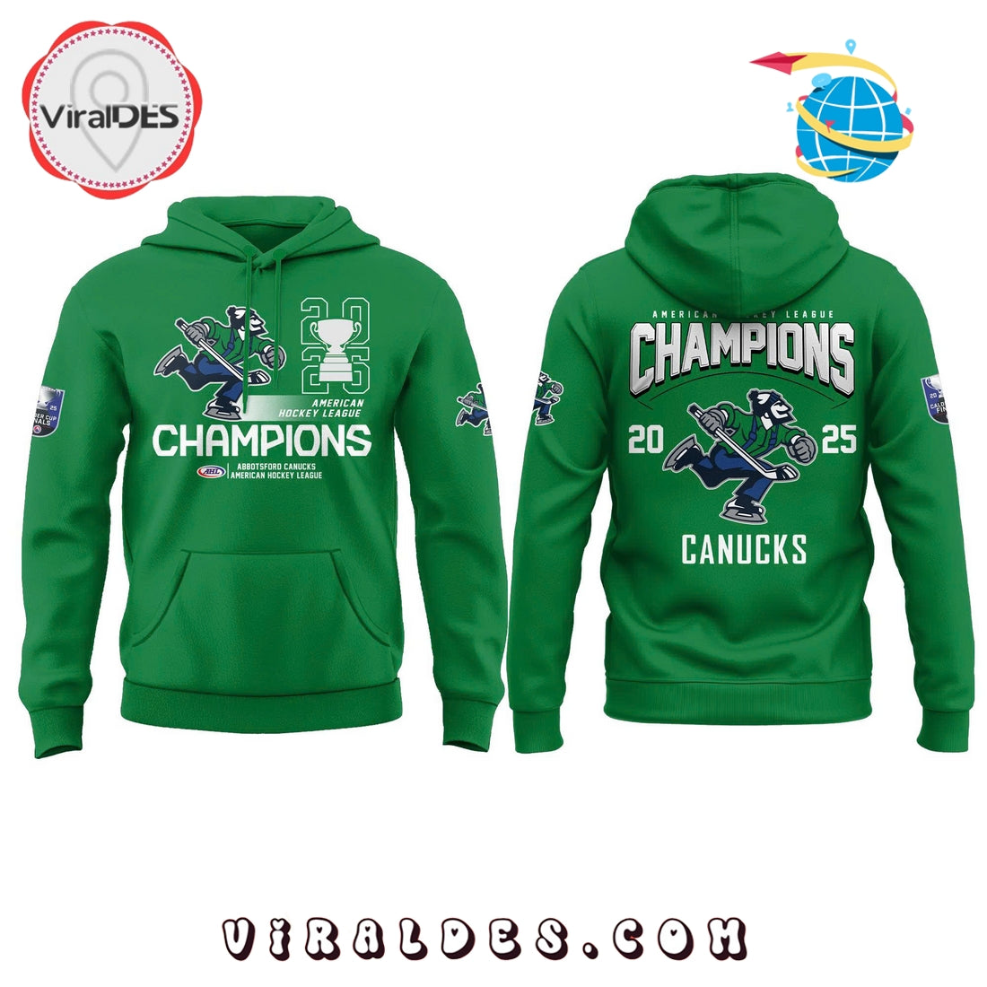 Abbotsford Canucks American Hockey Champions Hoodie, Long Pants