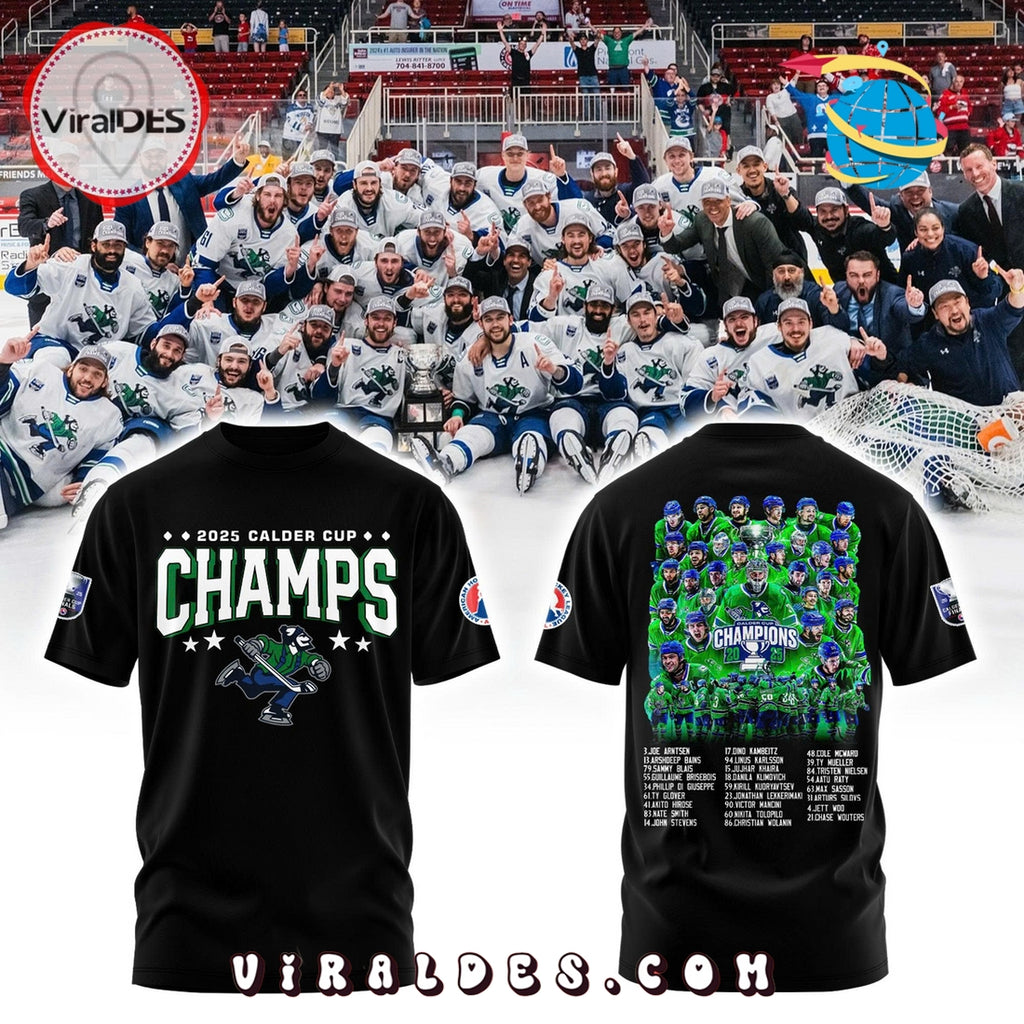 Abbotsford Canucks Calder Cup Champions Black Hoodie