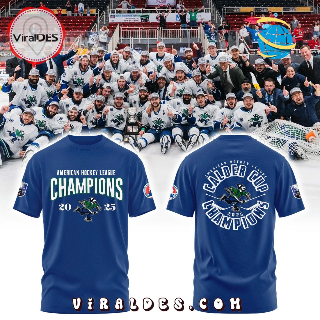 Abbotsford Canucks Calder Cup Champions Navy Hoodie