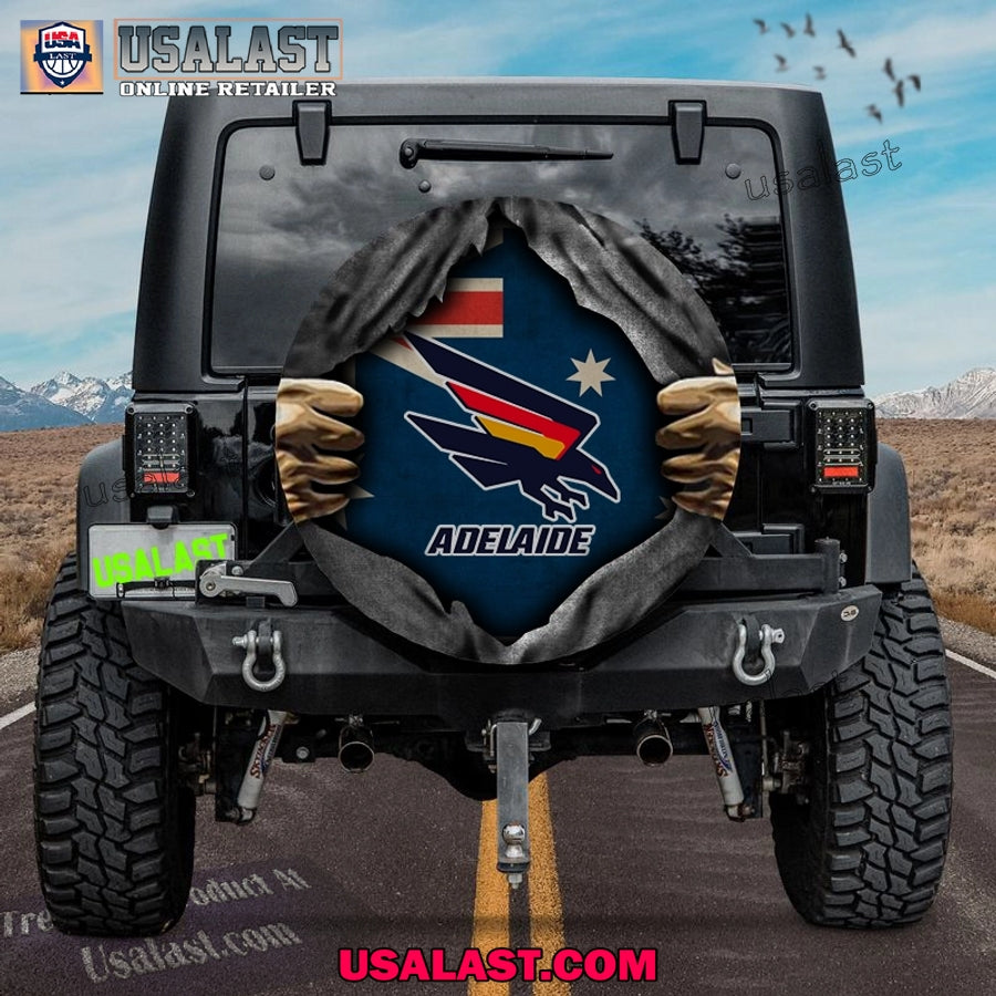 AFL Adelaide Crows Australia Flag Spare Tire Cover