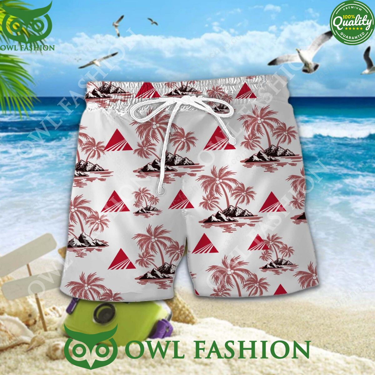 AGCO Allis American agricultural machinery manufacturer hawaiian shirt and short