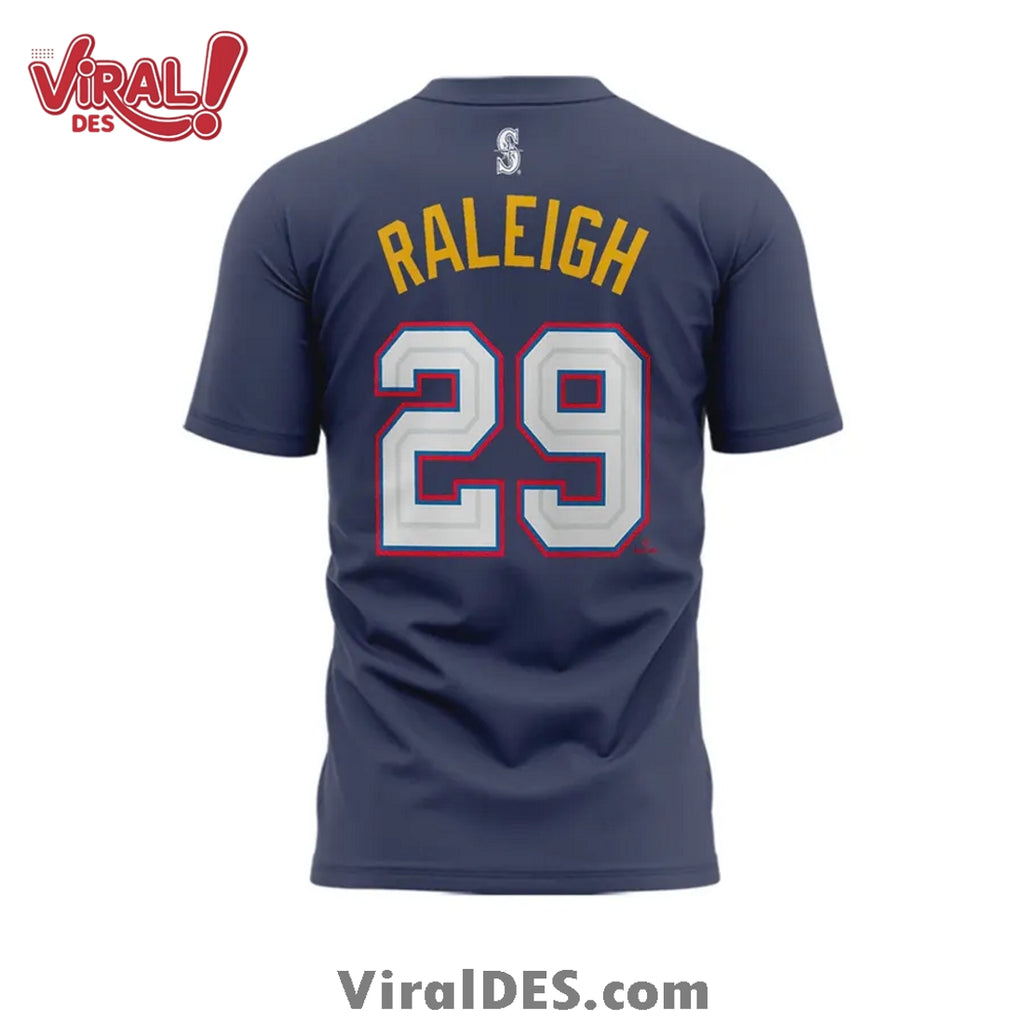 American League Cal Raleigh Navy 2025 All-Star Edition Shirt