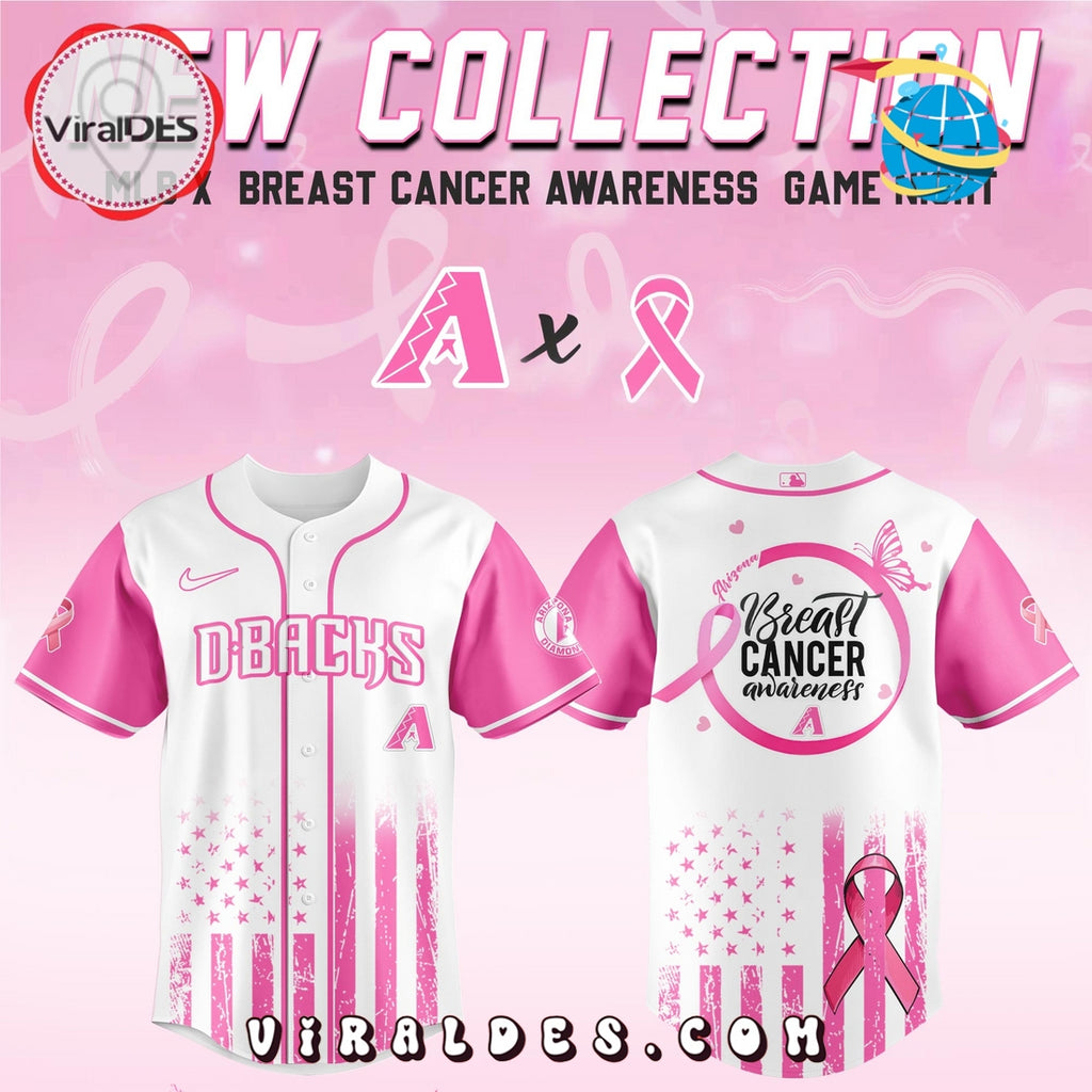 Arizona Diamondbacks x Breast Cancer Awareness Game Night Baseball Jersey
