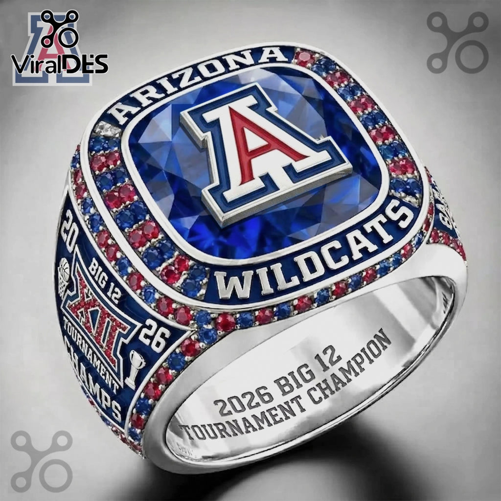 Arizona Wildcats Big 12 2026 Tournament Champion Ring