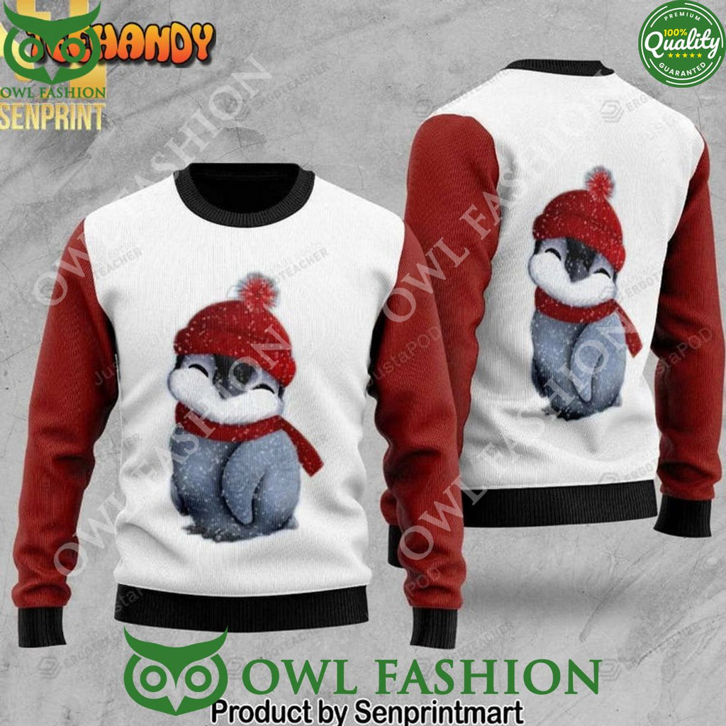 Baby Penguin Ugly Christmas Holiday Sweater