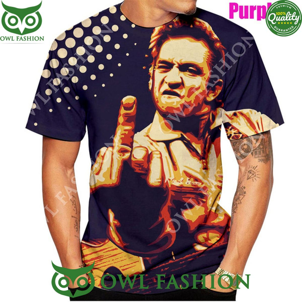 Bird Finger Johnny Cash t shirt