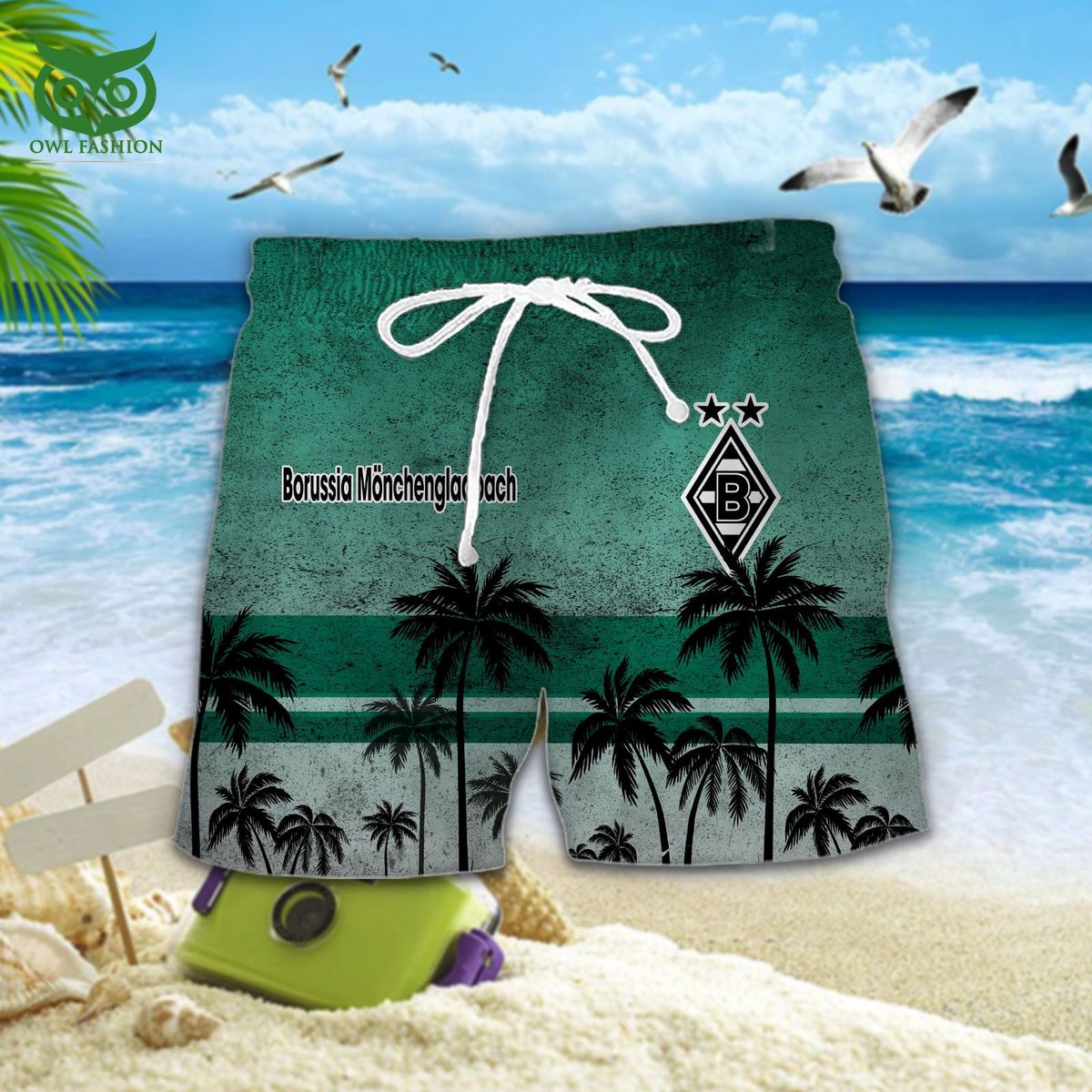 Borussia Monchengladbach Bundesliga Champion 3D Hawaiian Tshirt Shorts