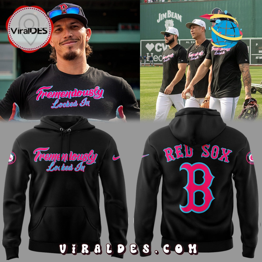Boston Red Sox Tremendously Locked In Black Hoodie