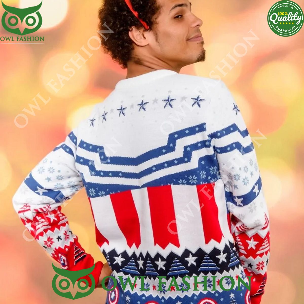 Captain America New and Improved Sam Wilson Christmas Jumper